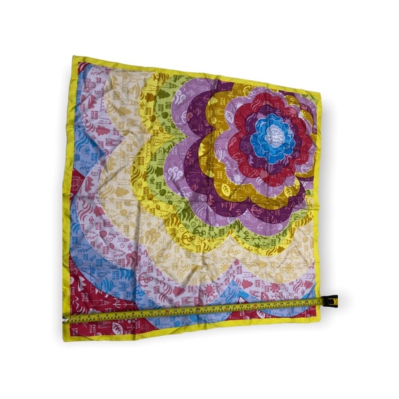 Expo 2014 Colourful Square Silk Scarf - Picture 5 of 17
